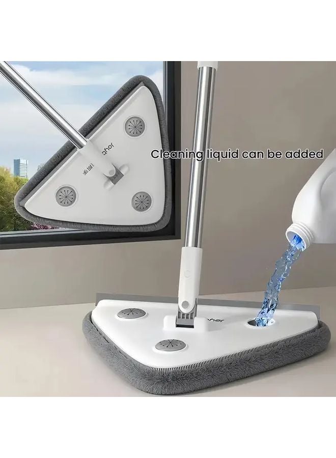 Joybos White 2 In 1 Telescopic Glass Cleaning Tool With Wiper Scraper And Squeegee For Indoor Outdoor Use - Image 4